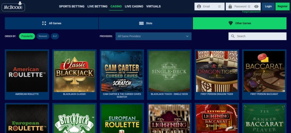 McBookie Casino image 1